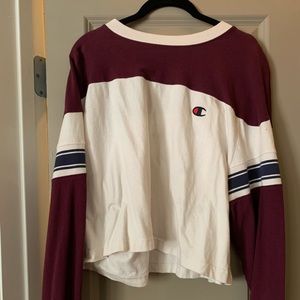 Champion Stripped Long Sleeve Tee